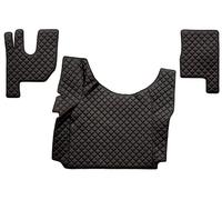 F-CORE Tapis de sol camion - Compatible Renault T 01.14 (étage élevé) - Noir/Rouge