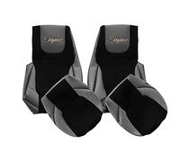 F-CORE Housses de Siege Camion compatibilité pour DAF XG+ XG XF NG 10.21- Mêmes sièges Gris