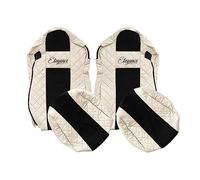 F-CORE Housses de Siege Camion compatibilité pour IVECO STRALIS S-Way 03.19-12.23 Champagne