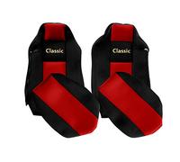 F-CORE Housses de Siege Camion compatibilité pour Man TGX 01.07-03.20 Conducteur ISRI Rouge