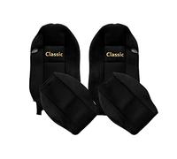 F-CORE Housses de Siege Camion compatibilité pour Mercedes ACTROS MP 2 01.03-12.06 conducteur intégré Passager intégré Noir