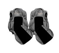 F-CORE Housses de Siege Camion compatibilité pour Mercedes ACTROS MP 4 01.11-12.18 ACTROS MP 5 01.19- Conducteur ventilé Passager ventilé Gris