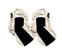 F-CORE Housses de Siege Camion compatibilité pour Mercedes ACTROS MP 4 01.11-12.18 ACTROS MP 5 01.19- Conducteur ventilé Passager ventilé Champagne