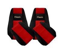 F-CORE Housses de Siege Camion compatibilité pour Renault Magnum New Size 01.08-12.13 conducteur intégré Passager intégré Rouge