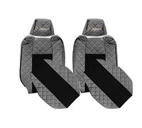 F-CORE Housses de Siege Camion compatibilité pour Renault T 01.14-04.21 Conducteur réglable Passager réglable Gris