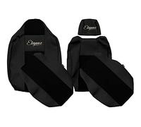 F-CORE Housses de Siege Camion compatibilité pour Renault T 01.14-04.21 Passager intégré Conducteur réglable Passager sans accoudoirs Noir