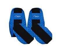 F-CORE Housses de Siege Camion compatibilité pour Volvo FM 4 FH 4 01.13-12.19 Bleu