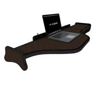 F-CORE Tablettes Tableau de Bord Camion compatibilité pour DAF XF 105 01.06-12.13 Double avec tiroir Panneau LED 24V Marron