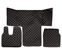 F-CORE Tapis de entierement Le Sol Camion compatibilité pour Man TGS TGM TGL 01.13-12.19 L Cab LX Cab Noir/Rouge