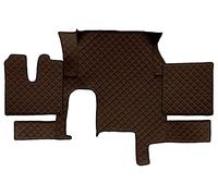 F-CORE Tapis de entierement Le Sol Camion compatibilité pour Man TGX 01.07-12.17 AUTOMAT 1 Tiroir Marron