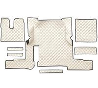 F-CORE Tapis de entierement Le Sol Camion compatibilité pour Man TGX 01.18-03.20 AUTOMAT 1 Tiroir Champagne