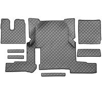 F-CORE Tapis de entierement Le Sol Camion compatibilité pour Man TGX 01.18-03.20 AUTOMAT 1 Tiroir Gris