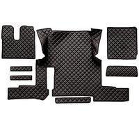 F-CORE Tapis de entierement Le Sol Camion compatibilité pour Man TGX 01.18-03.20 AUTOMAT 1 Tiroir Noir/Rouge