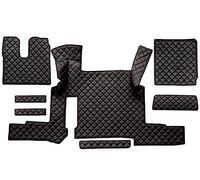 F-CORE Tapis de entierement Le Sol Camion compatibilité pour Man TGX 01.18-03.20 AUTOMAT 2 Tiroirs Noir/Rouge