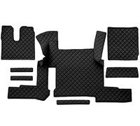 F-CORE Tapis de entierement Le Sol Camion compatibilité pour Man TGX 01.18-03.20 AUTOMAT 2 Tiroirs Noir