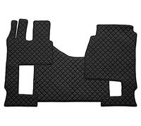 F-CORE Tapis de entierement Le Sol Camion compatibilité pour Mercedes ACTROS MP 4 01.11-12.18 ACTROS MP 5 01.19- Cabine 250cm Conducteir Pliable Noir