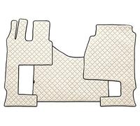 F-CORE Tapis de entierement Le Sol Camion compatibilité pour Mercedes ACTROS MP 4 01.11-12.18 ACTROS MP 5 01.19- Cabine 250cm Conducteir Pliable Champagne