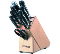 F. DICK Bloc à couteaux en bois Premier Plus 9 pièces Bloc à couteaux, y compris couteau de chef
