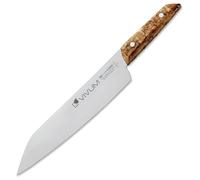 F.DICK Couteau de chef VIVUM (couteau de chef avec lame de 21 cm, avec manche en bois de bouleau, 58 HRC, tranchant incurvé, couteau de cuisine) 83647212H