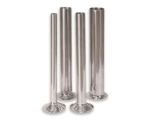 F. Dick Lot de 4 Tubes de Remplissage (Accessoires pour Remplissage de saucisses, Tubes de Ø 13 mm, 16 mm, 25 mm et 32 mm, Convient pour Le Remplissage de saucisses de Table, en Acier Inoxydable)