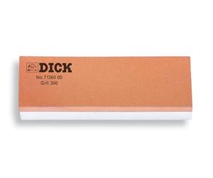 F. DICK Pierre à aiguiser pour Couteaux (Pierre à aiguiser Grain 360 et 1000, 20 x 5 x 2,5 cm, Plaque de Base, Support d'angle) 71360000, Blanc/Rouge