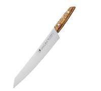 F.DICK Vivum 83639262H Bread Knife (Chef's Knife with 26 cm Blade, Serrated Edge and Birch Wood Handle, 58 HRC, Curved Blade, Kitchen Knife)