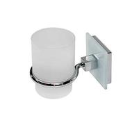 F.E.S.A. 6544 Porte-gobelet Mural pour Salle de Bain et brosses en Verre Multicolore Taille Unique