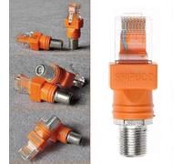 F Female To Rj45 Male Coaxial Barrel Coupler Adapter Rj45 To Rf Connector Converter