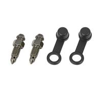F FIERCE CYCLE Lot de 2 vis de purge M6 x 1 mm avec bouchon pour maître-cylindre de frein de moto