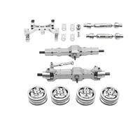 F Fityle 1/10 RC Voiture Accessoires Jouet Voiture Pièces Ensemble Arbre de Transmission Modification Roue Moyeu Outils de Bricolage Télécommande Voiture Fourn, Argent