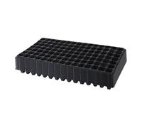 F Fityle 10 Pièces Plateaux de Semis de Croissance, Bacs de Germination avec des Trous, Pépinière de Semis en Plastique Durabilité, Plateau de Propagation Polyvalent et Reutilisable, 105 Trous