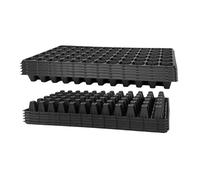 F Fityle 10 Pièces Plateaux de Semis de Croissance, Bacs de Germination avec des Trous, Pépinière de Semis en Plastique Durabilité, Plateau de Propagation Polyvalent et Reutilisable, 72 Trous