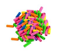 F Fityle 100 pièces stylo poignées crayon pinces multifonctionnel anti-dérapant stylo aide à l'écriture poignées stylo couvertures pour pointage peinture
