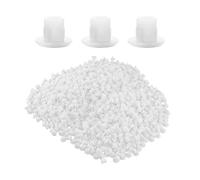 F Fityle 1000 Pièces En Plastique Bouchons De Trou Meuble Meubles Armoire -Robe Charnière Trou Couvercle Couvercle Cap 5MM, Blanc A