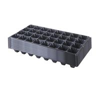 F Fityle 12 Platesaux de Semis en PP avec Cellules, Bac de Plantation Multi-Alvéoles, Bacs à Cultiver, Trous de Drainage Intégrés, Plateau Culture, Pépinière de Semis pour Légumes, 32 Trous