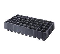 F Fityle 12 Platesaux de Semis en PP avec Cellules, Bac de Plantation Multi-Alvéoles, Bacs à Cultiver, Trous de Drainage Intégrés, Plateau Culture, Pépinière de Semis pour Légumes, 50 Trous