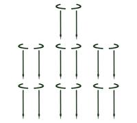 F Fityle 14x Planifier des enjeux de Support de Fleurs Anneaux Petits Sticks extérieurs à moitié Ronds pour en Pot d', 14cmx14cm