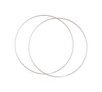 F Fityle 2 Pièces Anneaux Floraux Cercle Métal Couronne Macramé Support Décoratif Créatif pour Bricolage Mariage Anniversaire Adapté Centre de Table Mur Événe, Diamètre 40 Cm