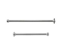 F Fityle 2 pièces d'arbre de transmission métallique pour voiture RC, pièce de rechange pour arbre de transmission à cardan, modèle réduit 1/8 6S AR310472, Argent