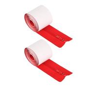 F Fityle 2 Rouleaux Fermeture Éclair Porte Zipper Auto-adhésive Nylon Barrière Poussière Protection Temporaire Convient à Chantier Construction Rénovation, Rouge