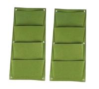 F Fityle 2pcs plantant plantant des Sacs de Culture jardinières murales décoration de Maison Facile à Utiliser Soupchage à Fleurs suspendues pour clôtures en, Vertical Vert