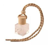 F Fityle 2x Bouteille Suspendue à L'air de Voiture, Bouteille de Parfum Suspendue pour Voiture, Flacons de Voiture, Ornement de Parfum, Bouteille En Verre Vide