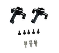 F Fityle 2x Bras de direction avant renforcés 1:24 pour voitures, camions et crawlers Wltoys (accessoires de bricolage), Noir et Argent