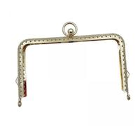 F Fityle 2X Cadre de Sac à Main en Métal, Fermoir de Verrouillage, Cadre de Fermoir de Sac à Main, Fournitures de Décoration Artisanale pour Bricolage,