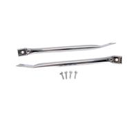 F Fityle 2x de renfort de châssis, support d'aile avant au radiateur, barre de support de radiateur, pièce de rechange pour véhicule pour, Noir