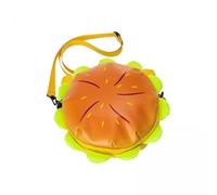 F Fityle 2X Élégant Sac à Bandoulière Cheeseburger Hamburger Sac à Bandoulière pour Faire du Shopping Vacances Unisexe