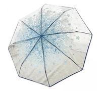 F Fityle 2X Parapluie à Bulles Transparent Parapluie Transparent Léger et Compact Coupe-Vent Parapluie Dôme Parapluie Pliant pour La Décoration de