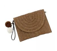 F Fityle 2X Sac de Paille Sac à Main Fait à Fourre-Tout à Bandoulière pour en Vacances en