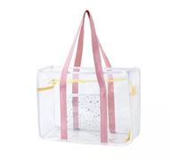 F Fityle 2X Sac Fourre-Tout Transparent, Sac de Rangement de Voyage, Sac à Main à Bandoulière Transparent pour Le Sport et La Salle de Sport