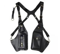 F Fityle 2X Steampunk - Sac à Bandoulière avec Harnais, Sac Portefeuille Décontracté, Tendance et, Pochette à Bandoulière pour Accessoires de Cosplay,
